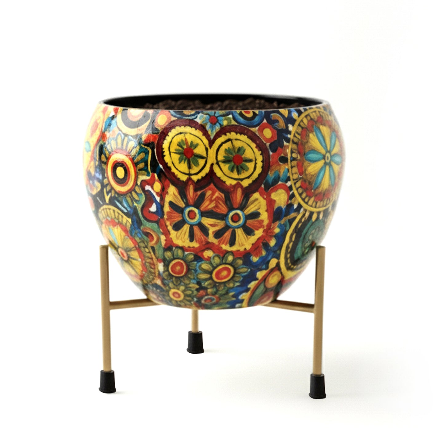 Mystic Metal Pot with Stand