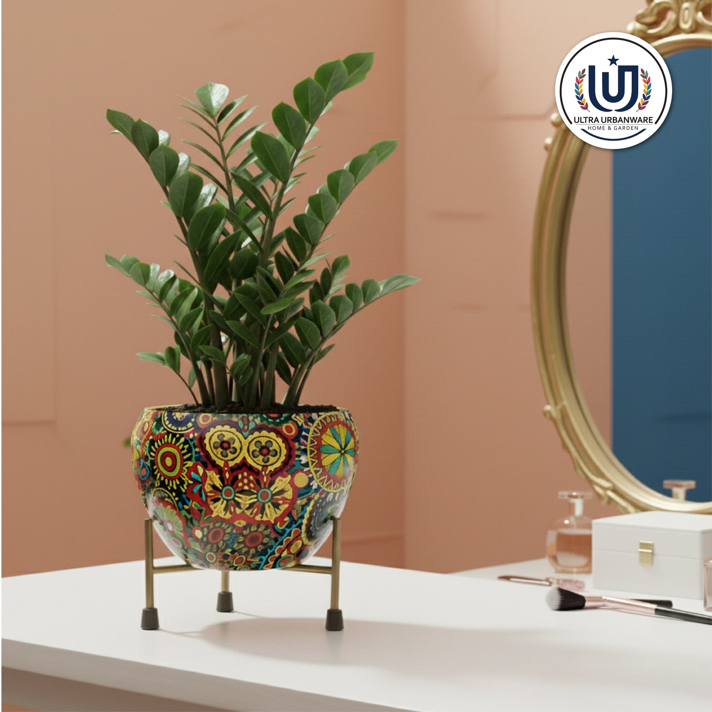 Mystic Metal Pot with Stand