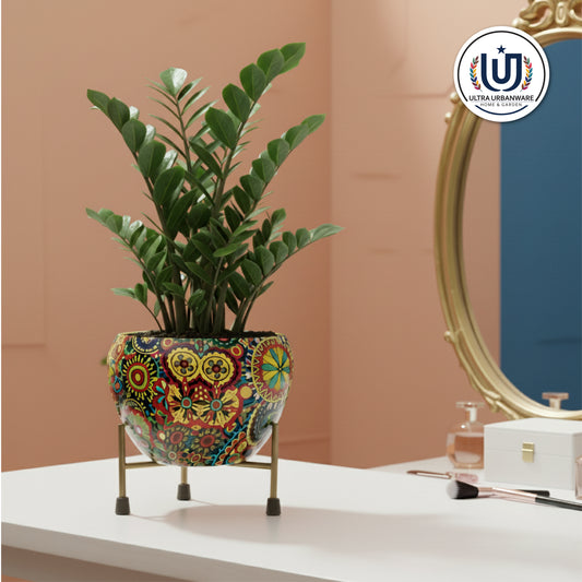 Mystic Metal Pot with Stand